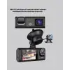 Üç Kameralı Araç DVR Full HD Gece Görüşlü ve 2 inç IPS Ekranlı