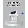 Üç Modlu Güneş Enerjili Duvar Lambası 1800mAh Bataryalı ve Hareket Sensörlü