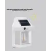 Üç Modlu Güneş Enerjili Duvar Lambası 1800mAh Bataryalı ve Hareket Sensörlü