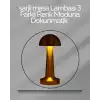 USB Şarjlı Dokunmatik LED Masa Lambası – 3 Renk Modu & Dimmer