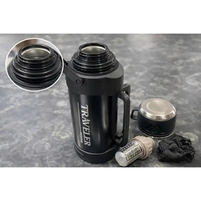 1200 Ml Çift Katmanlı Vakumlu Paslanmaz Çelik Termos Alk4639