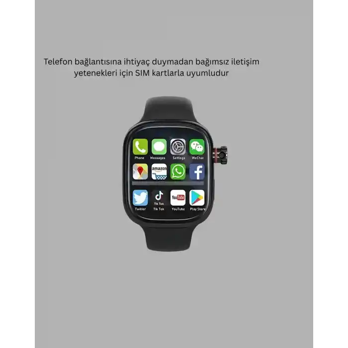 SIM Kartlı GPS Destekli Akıllı Saat Sesli Görüşmeli