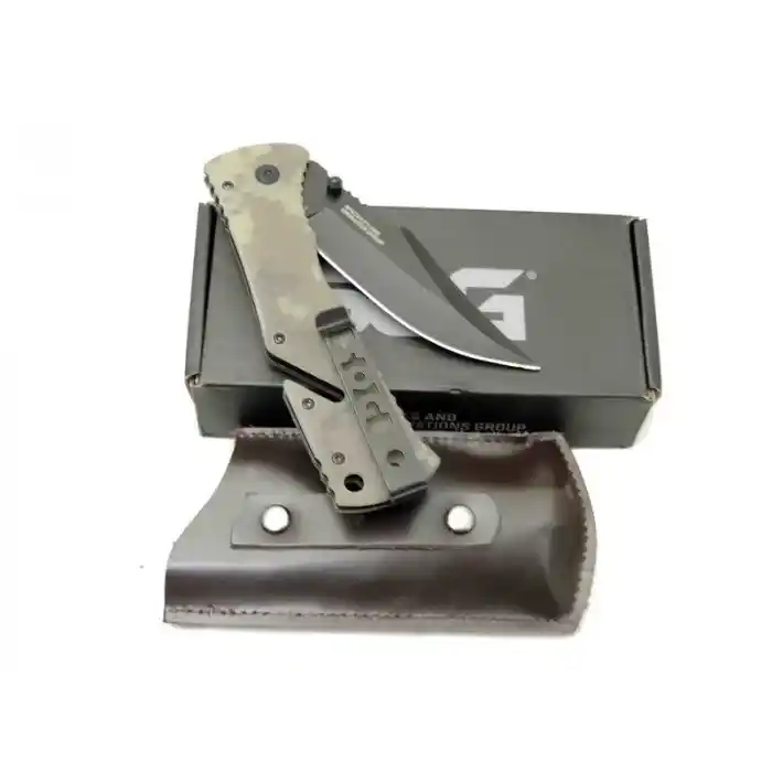 Trident Çakı 21,5 Cm Deri Kılıflı , Kemerlikli