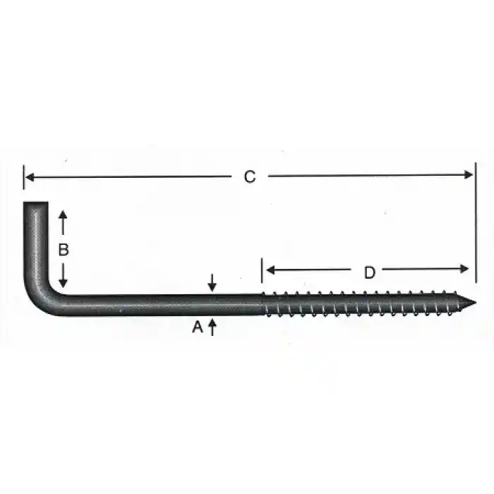 Vidalı Korniş Çivi No:4 - 3,5x40 - 100 Adet