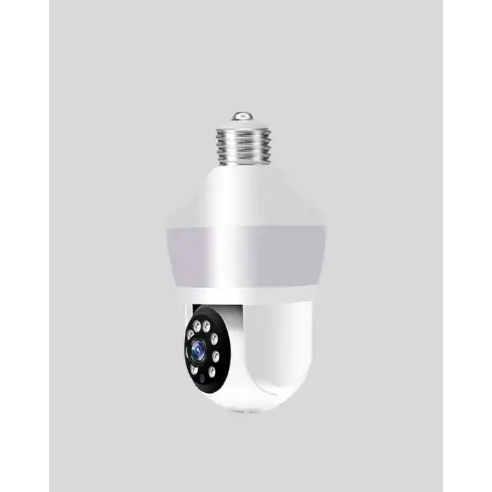 360° Full HD Wi-Fi Akıllı Ampül Kamera Gece Görüşlü
