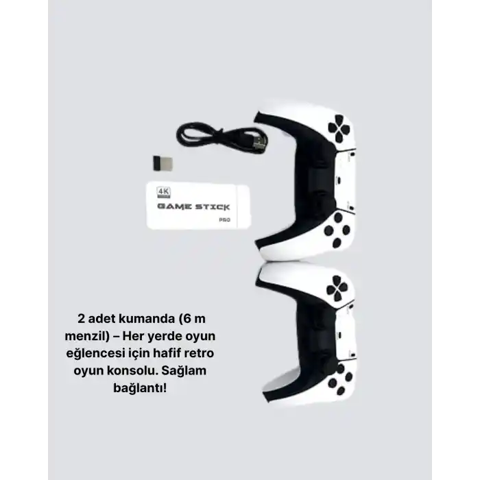 3D ve 4K Görüntü Kaliteli Çok lu Retro Oyun Konsolu