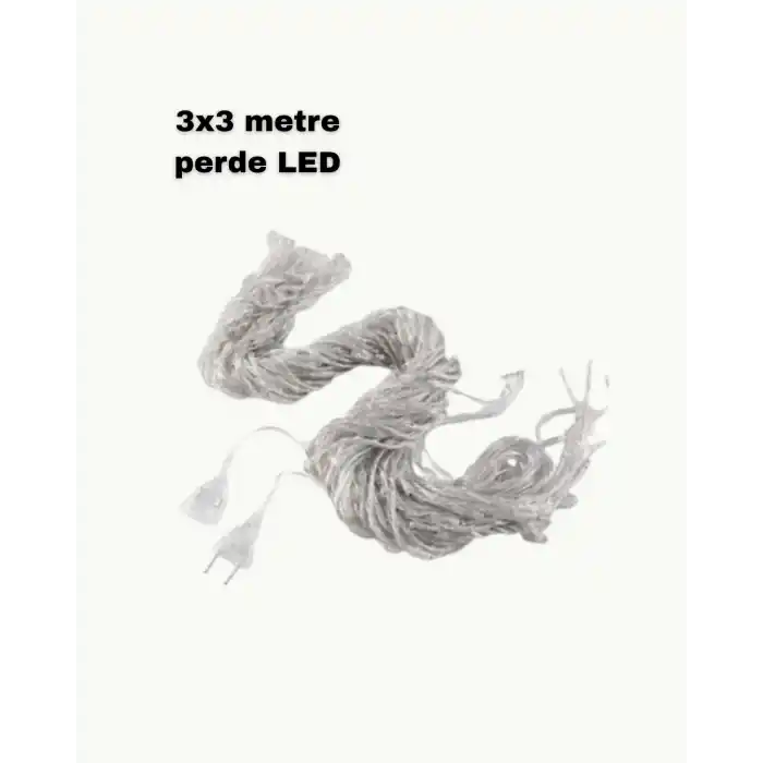 3x3 LED Işık Perdesi Şelale Model İç Dış Mekân Dekorasyonu