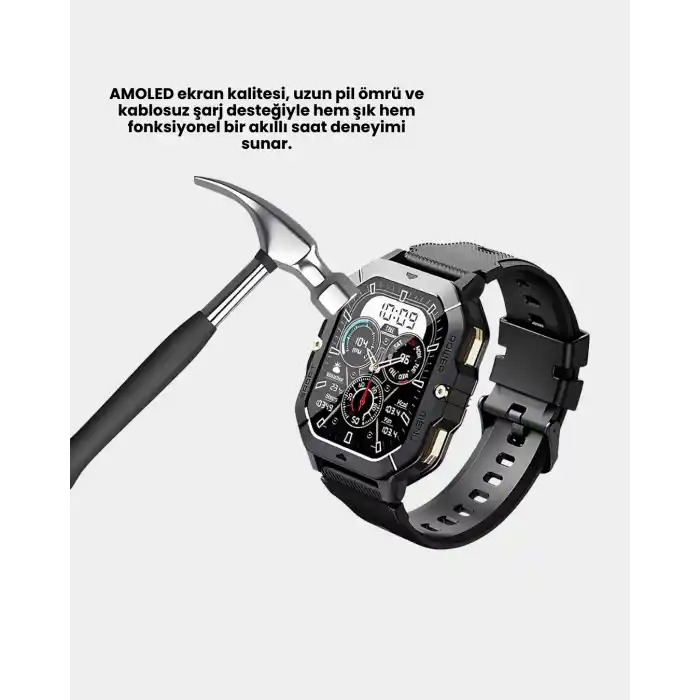 AMOLED Ekranlı Akıllı Saat 10 Gün Pil Ömrü