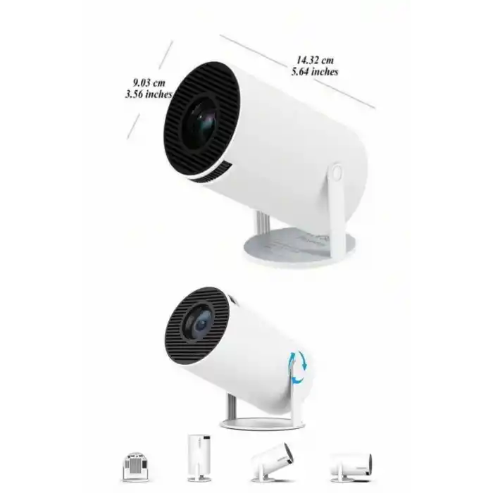 Ayaklı Projeksiyon Taşınabilir Mini Projektör Sinema Projektörü Android