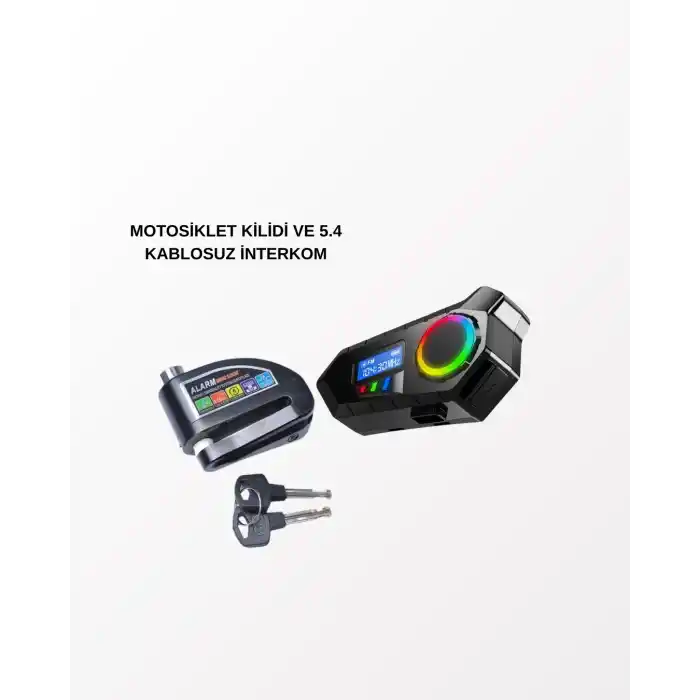 BLUETOOTH 5.4 KABLOSUZ İNTERKOM+ MOTOR DİSK KİLİDİ