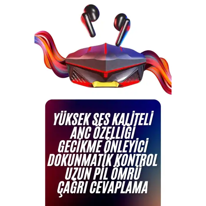 Bluetooth Kulaklık HD Ses Kaliteli Işıklı Metal Kasa Ios Android Uyumlu Mikrofonlu