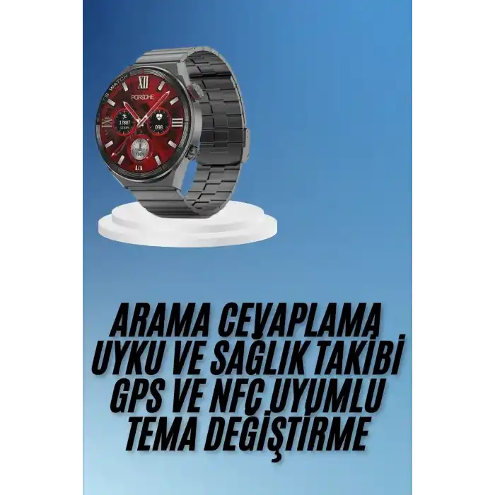 Çağrı Cevaplama Sesli Asistan Çoklu Dil Desteği 5.0 Bluetooth Akıllı Saat