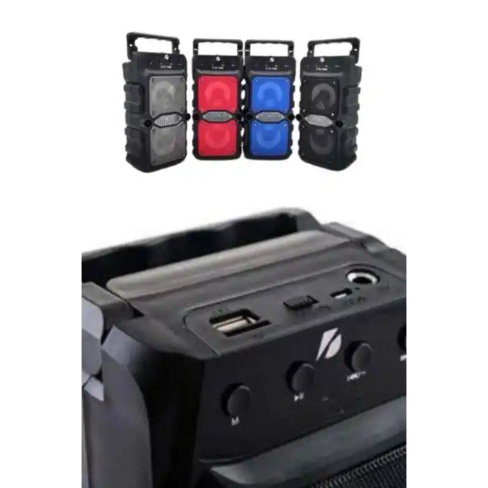 Çift Çıkışlı Güçlü Bataryalı Kablosuz Yüksek Ses Kaliteli Bluetooth Hoparlör