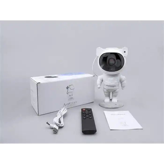 Çocuklara Özel Projeksiyon Astronot Lamba Speaker Sevimli