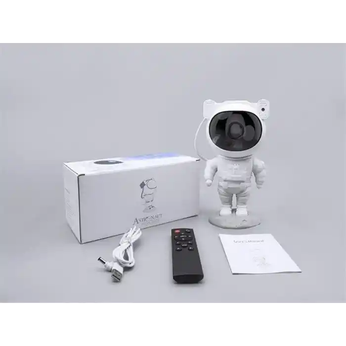 Çocuklara Özel Projeksiyon Astronot Lamba Speaker Sevimli