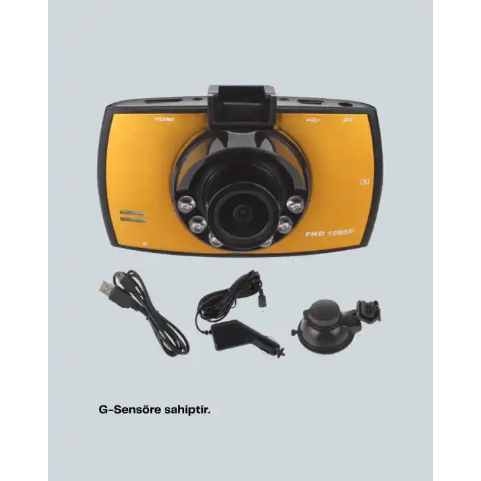 Full HD Araç Kamerası G Sensor Gece Görüşlü Dash Cam