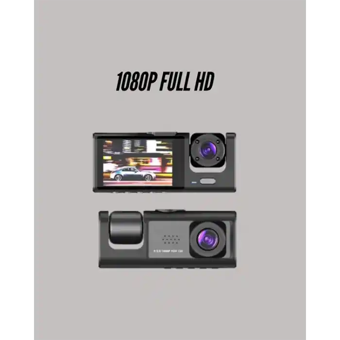 G-Sensörlü 3lü Kayıtlı Araç Kamerası