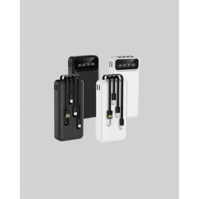 Hızlı Şarj Destekli 20.000mAh Powerbank USB Type-C Lightning LCD