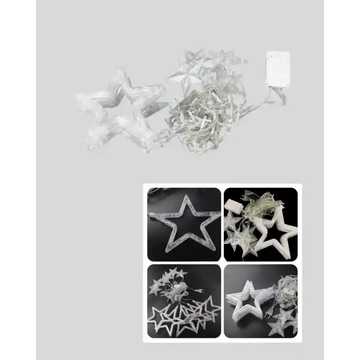 İç Mekan Uyumlu Yıldız Peri Led Perde 3x3 Metre