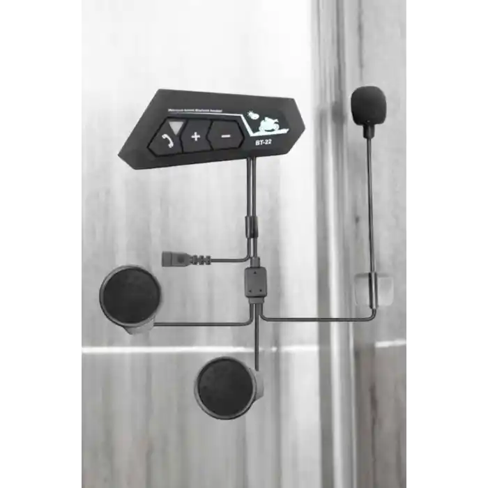 İnterkom Intercom Kask Kulaklık Bt22 Bluetooth Motosiklet Kulaklık 5.0 Bluetooth