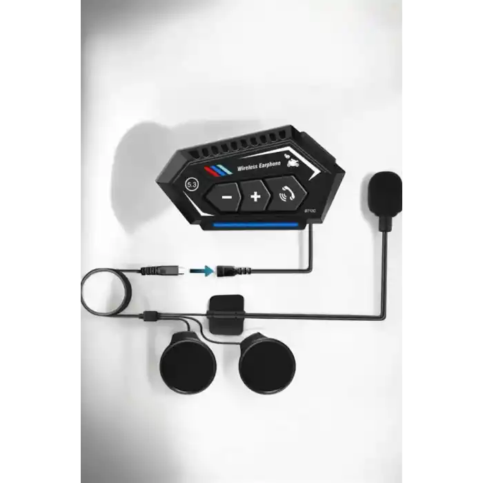 İnterkom Intercom Kask Kulaklık Bt22 Bluetooth Motosiklet Kulaklık 5.0 Bluetooth