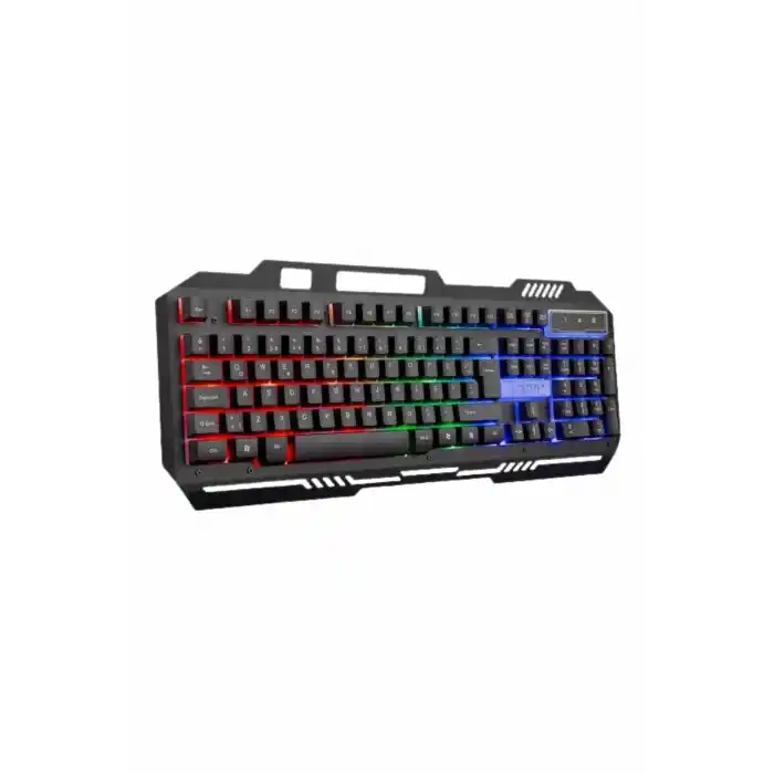 Işıklı  Q Klavye Mouse Seti Siyah   Klavye