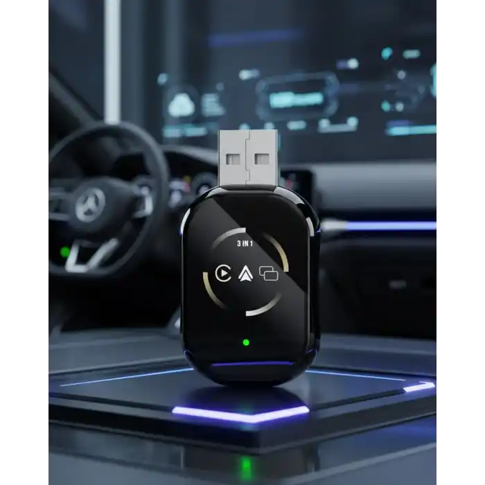Kablosuz CarPlay ve Android Auto Adaptörü Tak Çalıştır Kullanım