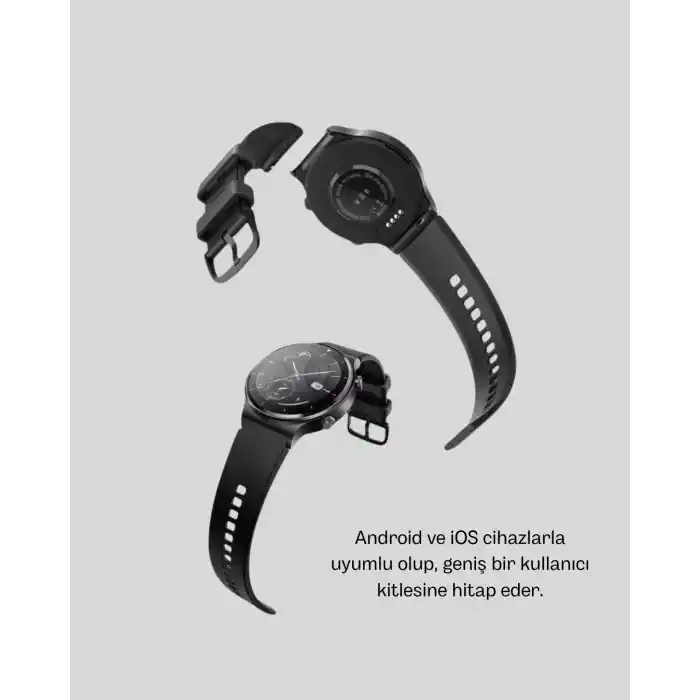 Kablosuz Şarjlı Bluetooth Görüşmeli Akıllı Saat – Android & iOS Uyumlu