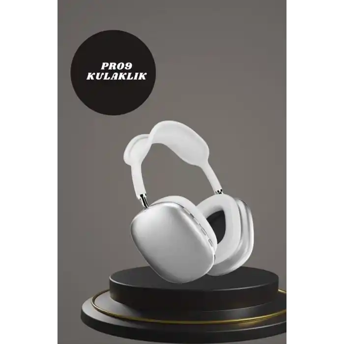 Kulak Üstü P9 Kablosuz Bluetooth Kulaklık ve 7 Kordonlu Akıllı Saat