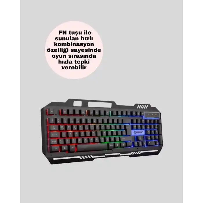 Mekanik  Seti – LED Işıklandırma ve Ergonomik Mouse