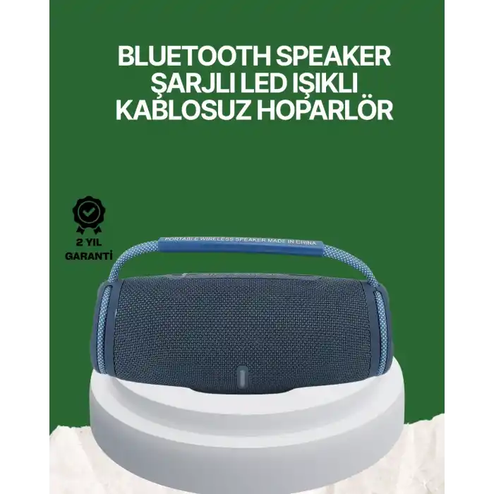Net Stereo Ses Sunan IPX5 Su Geçirmez Bluetooth Hoparlör