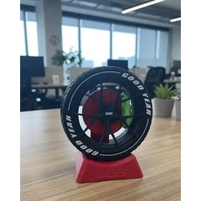 Otomobil Jant Görünümlü Ofis Masa Dekoru Hediye Seçeneği