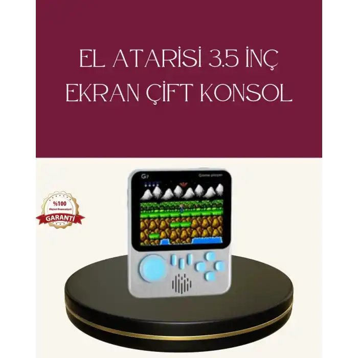 Şarjlı 3.5 İnç Retro Oyun Konsolu