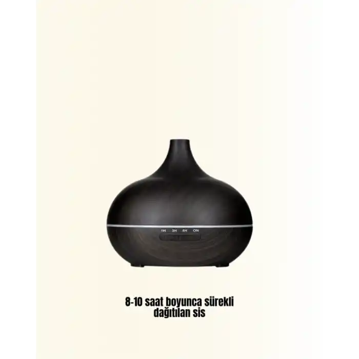 Sessiz Çalışan Aromaterapi Difüzörü – 4 Zaman Ayarlı, 7 Renkli Işık Seçeneği