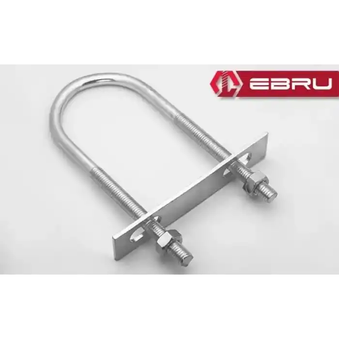 U Civata, Karşılık Demiri + Somunlu - M8x50 - 20 Set