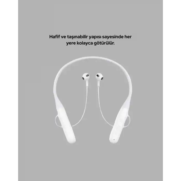 USB Şarjlı Uzun Ömürlü Boyun Askılı Bluetooth Kulaklık