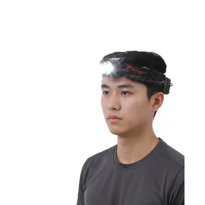 USB Type C Şarjlı Sensörlü Kafa Lambası Uzun Ömürlü Batarya