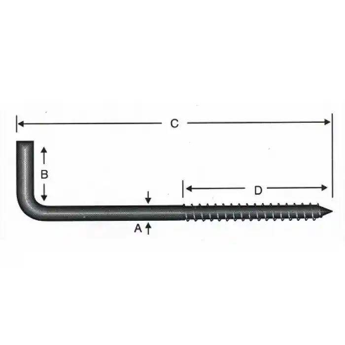 Vidalı Korniş Çivi No:7 - 4x70 - 100 Adet