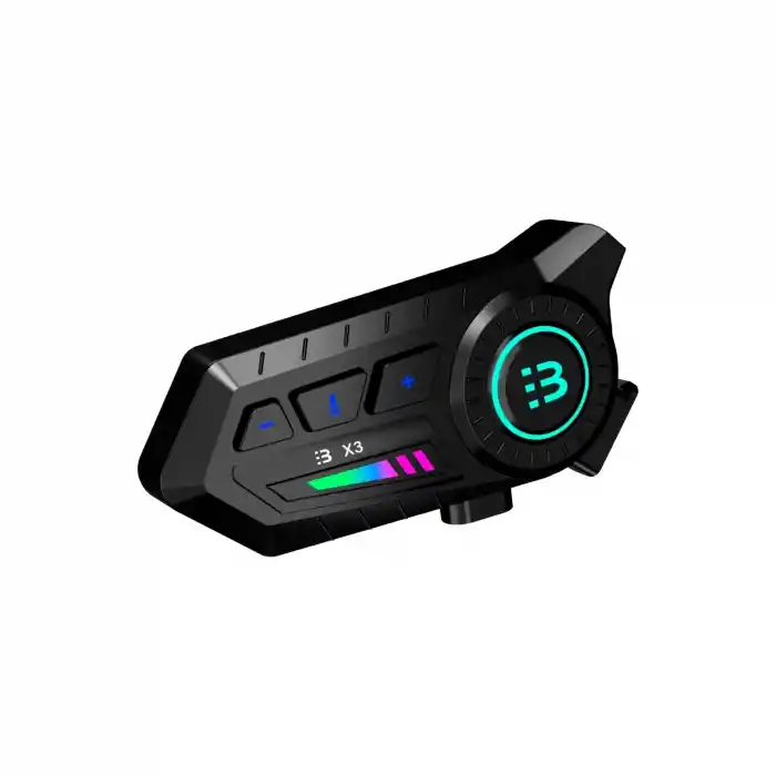 X3 Motor Kask Kulaklık Rgb Modlu Su Geçirmez 5.3 Bluetooth Intercom