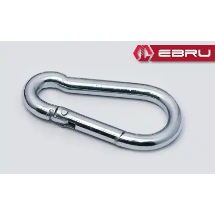 Yaylı Karabina, Çengel, Kanca 12mm - 10 Adet