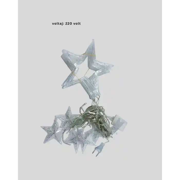 Yıldız Figürlü Perde Peri Led 3x3 Metre Dekoratif Işık