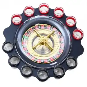 12li Shot Bardaklı Rulet Oyunu Siyah Alk2547