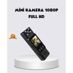 180 Derece Dönebilen Mini Kamera Full HD TFT Ekran Hareket Sensörlü
