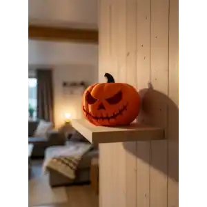 21 cm Kapaklı Balkabağı Kutu Konsept Dekor