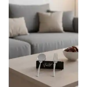 3D Özel Baskı 6’lı Çatal Kaşık Tutucu Modern Sofra Atı