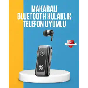 Dijital Ekranlı ve Hızlı Şarjlı Bluetooth 5.2 Makaralı Kulaklık