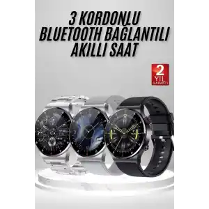 Akıllı Saat Amoled Ekran Bluetooth Bağlantılı Sesli Görüşme Nabız Ölçer