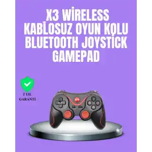 Android Uyumlu Gamepad X3 Game Stick Oyun Kolu Bluetooth Bağlantılı