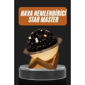 Aromaterapi Hava Nemlendirici Gece Lambası Uzay Model Satürn Oda Kokusu