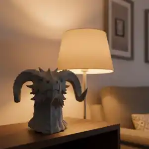 Asılabilir / Masaüstü Ejderha Modeli 3D Dekoratif Heykel 22x17 cm